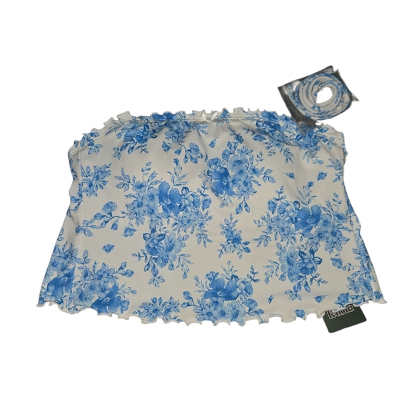 Wild Fable Blue Floral Bikini Top - Picture 5 of 6